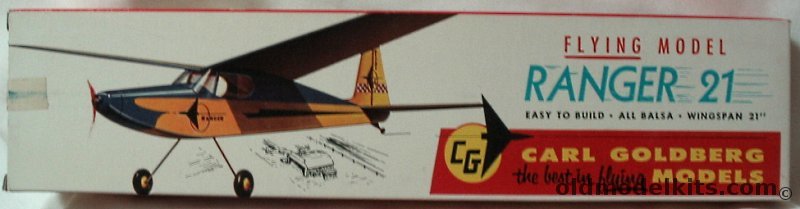 Carl Goldberg Models Ranger - 21 inch Wingspan Balsa Flying Model, D3 plastic model kit